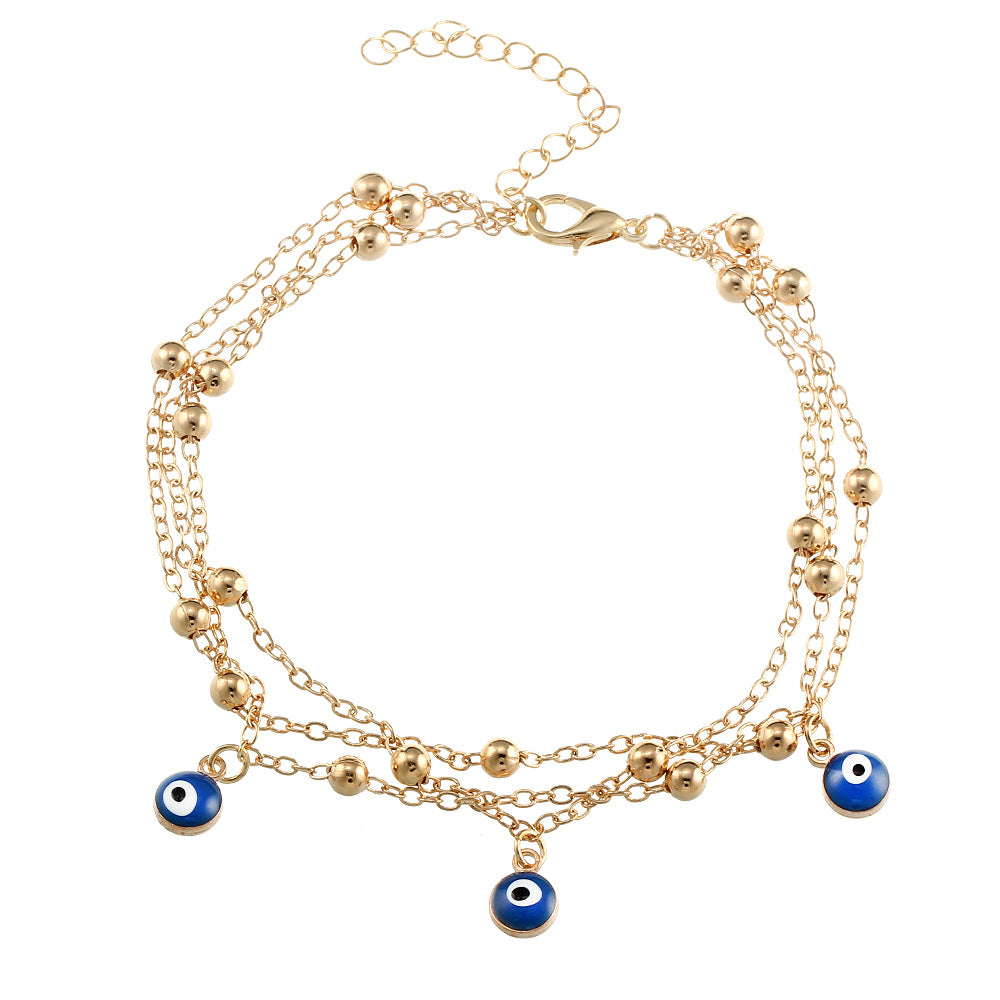 Foot jewelry bead chain beach anklet - Zalixer