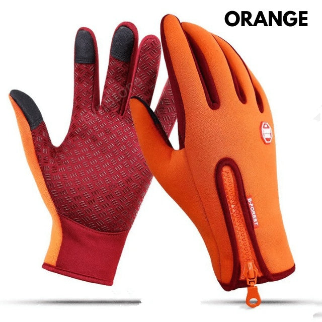 Winter Motorcycle Riding Waterproof Sports Gloves With Fleece