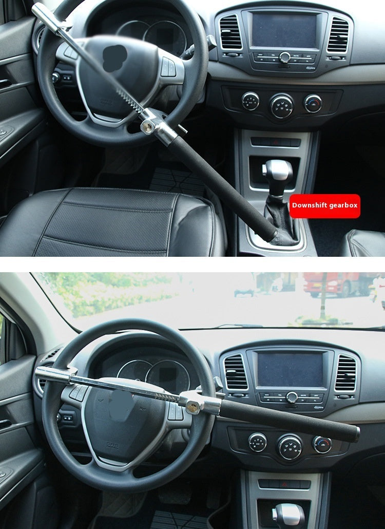 Motor Steering Wheel Lock Car Adjustable Telescopic Security Lock Safety Lock Car Safety Hammer