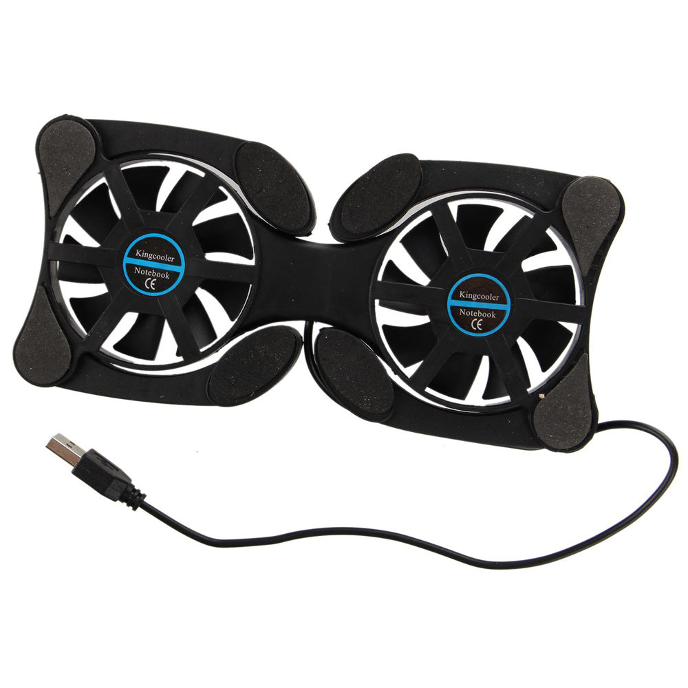 Portable folding cooling base for notebook radiator - Zalixer