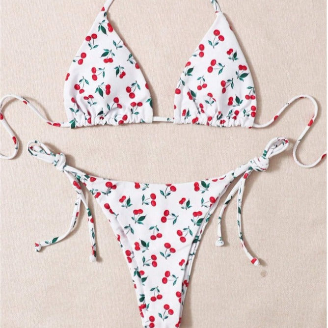 Holiday Split Halter Bikini - Zalixer