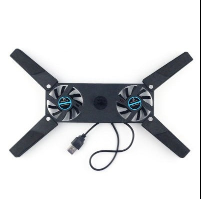 Rotatable USB Cooling Fan Pad 2 Fans Cooler Notebook Cooler Computer USB Fan Stand For 8-14pc Laptop PC Computer Peripherals - Zalixer