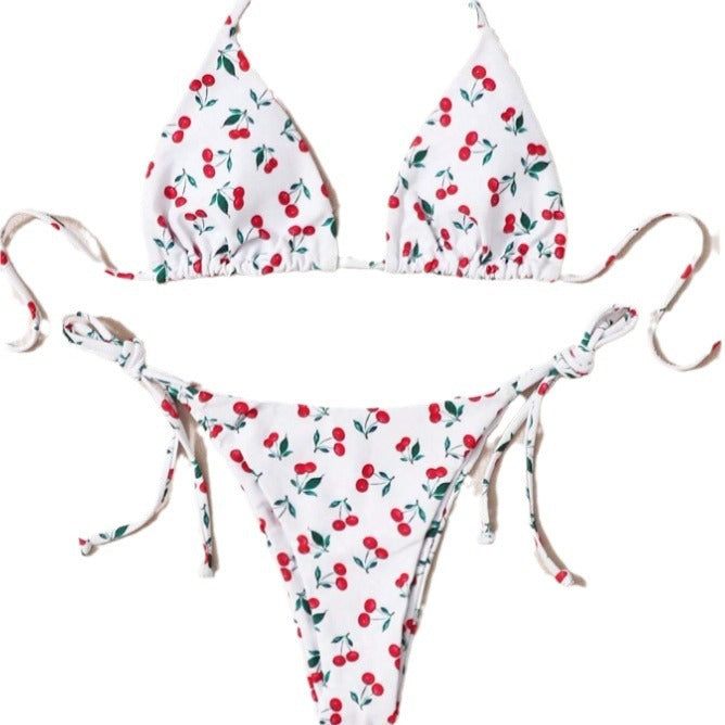 Holiday Split Halter Bikini - Zalixer