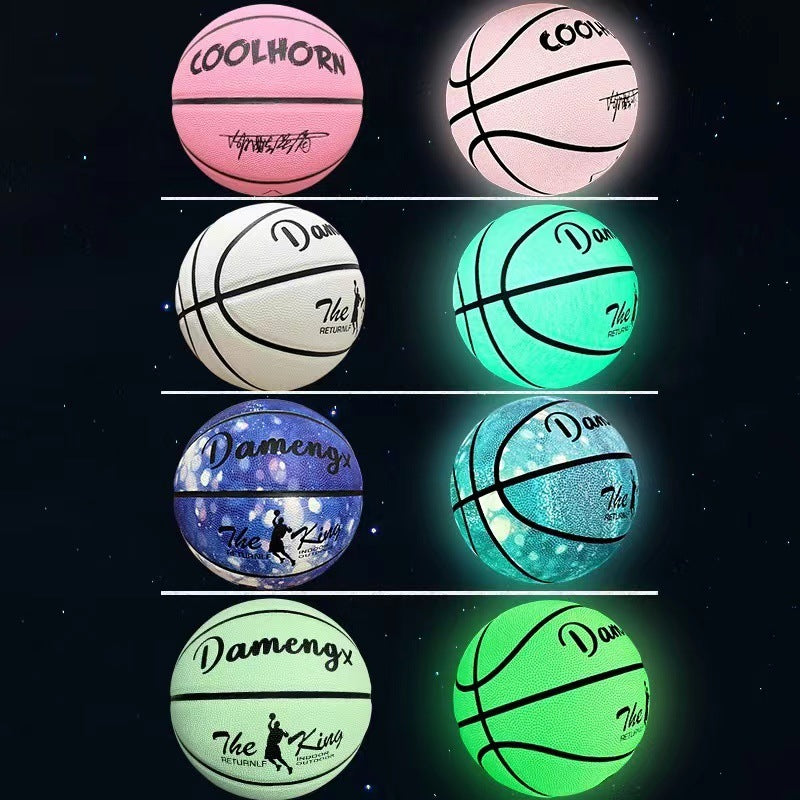 Luminous Basketball PU Soft Leather Outdoor Wear-resistant And Non-slip