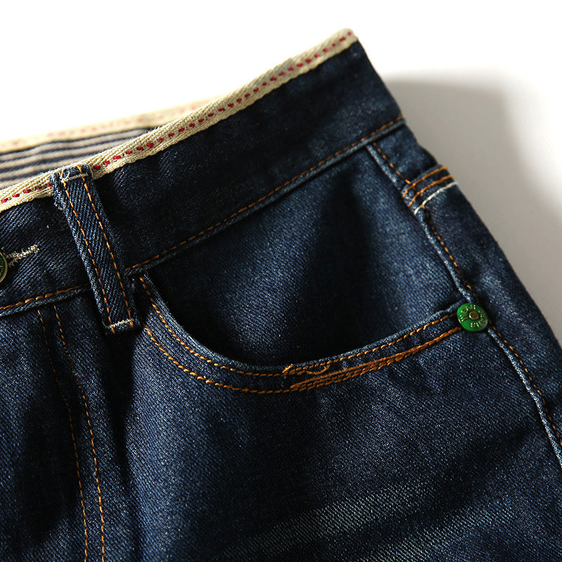 Thin men's denim shorts - Zalixer