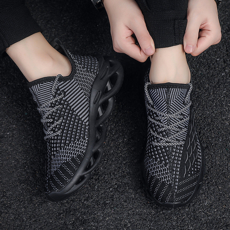 Fly Woven Mesh Sports Men's Coconut Shoes - Zalixer
