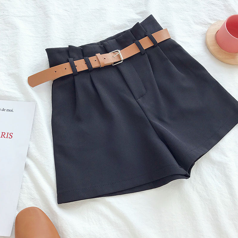 Casual wide-leg suit shorts - Zalixer