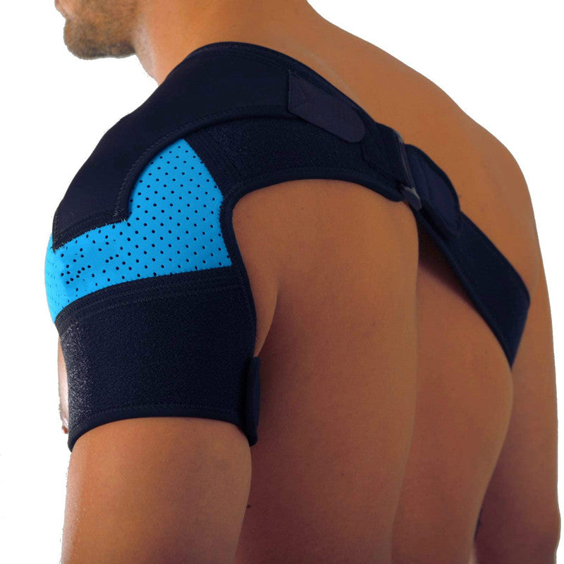 Breathable And Ice Pack Sports Shoulder Pads Shoulder Brace With Pressure Pad Suitable For Both Men And Women Adjustable Shoulder Brace For Left And Right Shoulder Protect - Zalixer