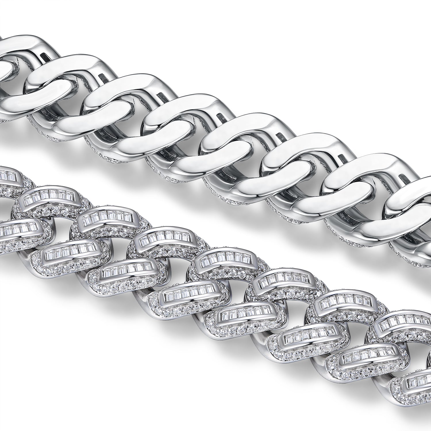 Set With Top-quality Moissanite, This Luxurious And Fashionable Light Luxury Jewelry Silver Bracelet Is Made Of S925 Silver Electroplated With Platinum - Zalixer