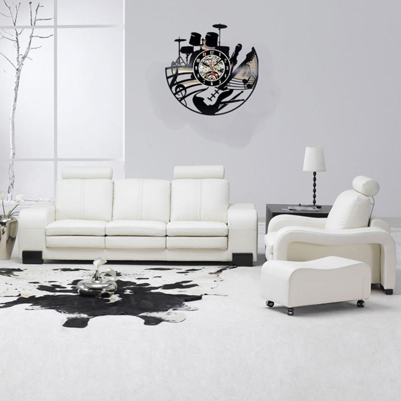 Vinyl Drum Set Vinyl Record Clock Digital Wall Clock