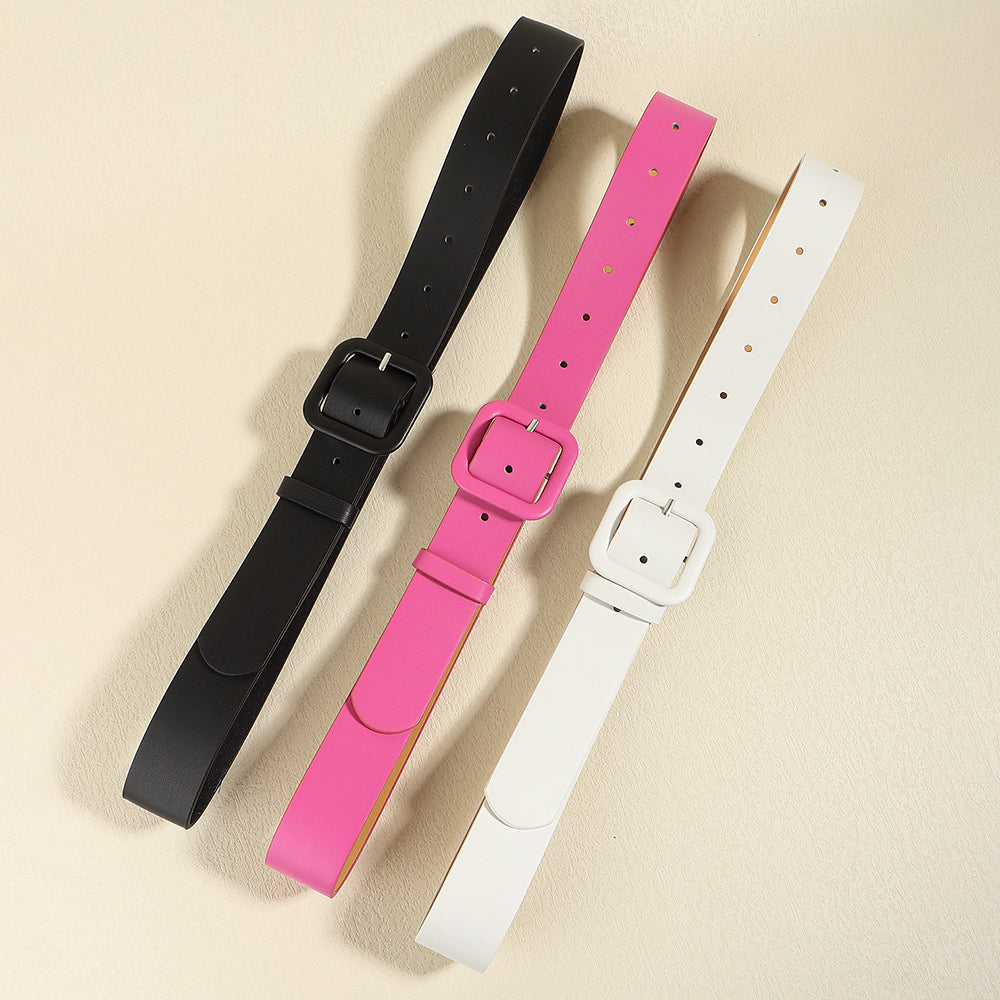 Fashion Personality Women's Wide Belt Simple High Sense Belt Dress Pants Accessories - Zalixer