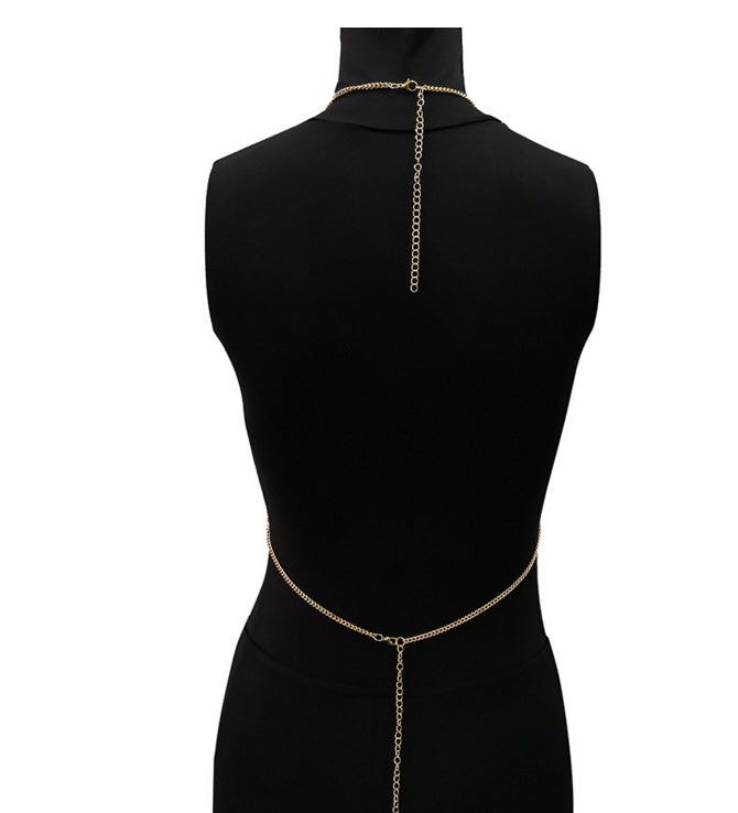 Sexy Metal Chain Tank Top Womens Silver Sparkly Sequins Hollow Plain Backless Club Vest Women Summer Beach Crop Tops - Zalixer