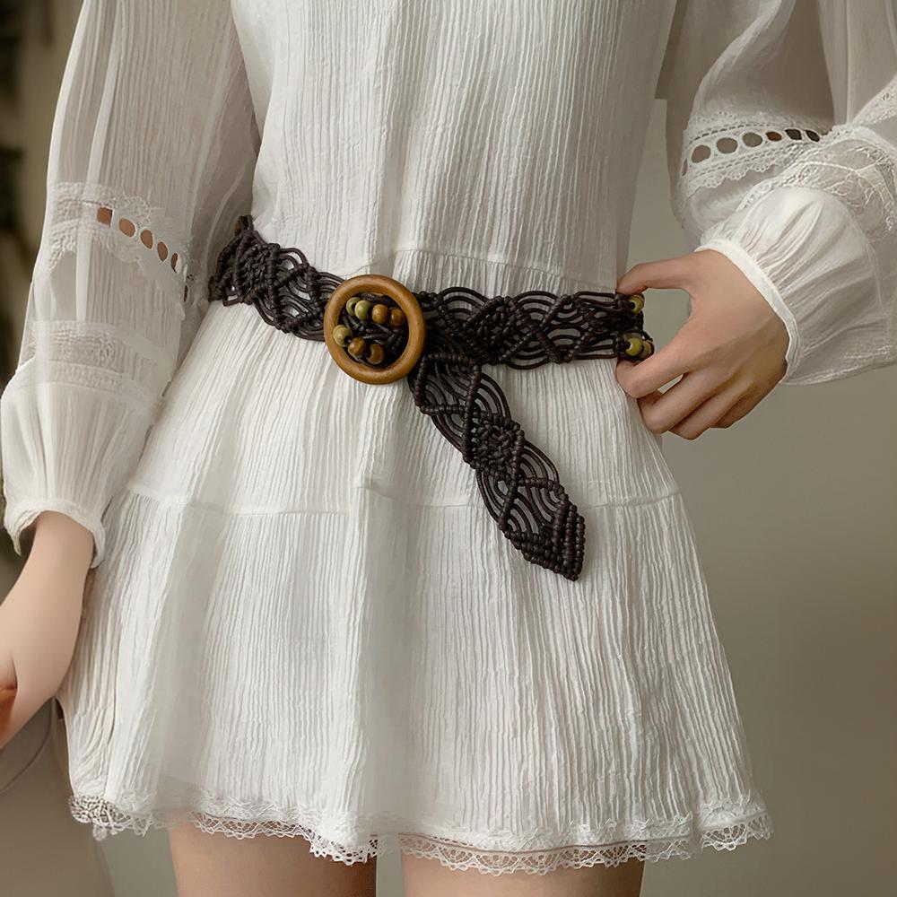Bohemian Ethnic Style Woven Butterfly Waist Strap With Accessories Waist Chain - Zalixer