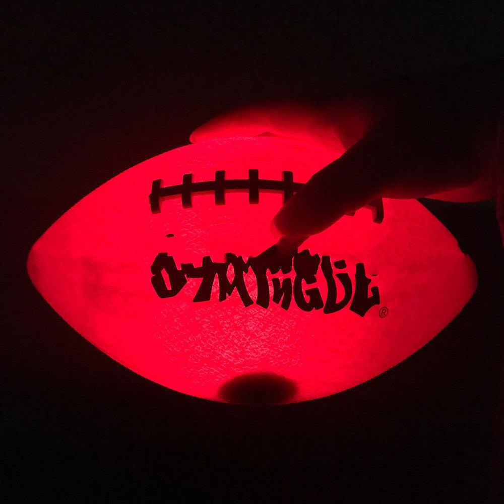 LED glow rubber football American football