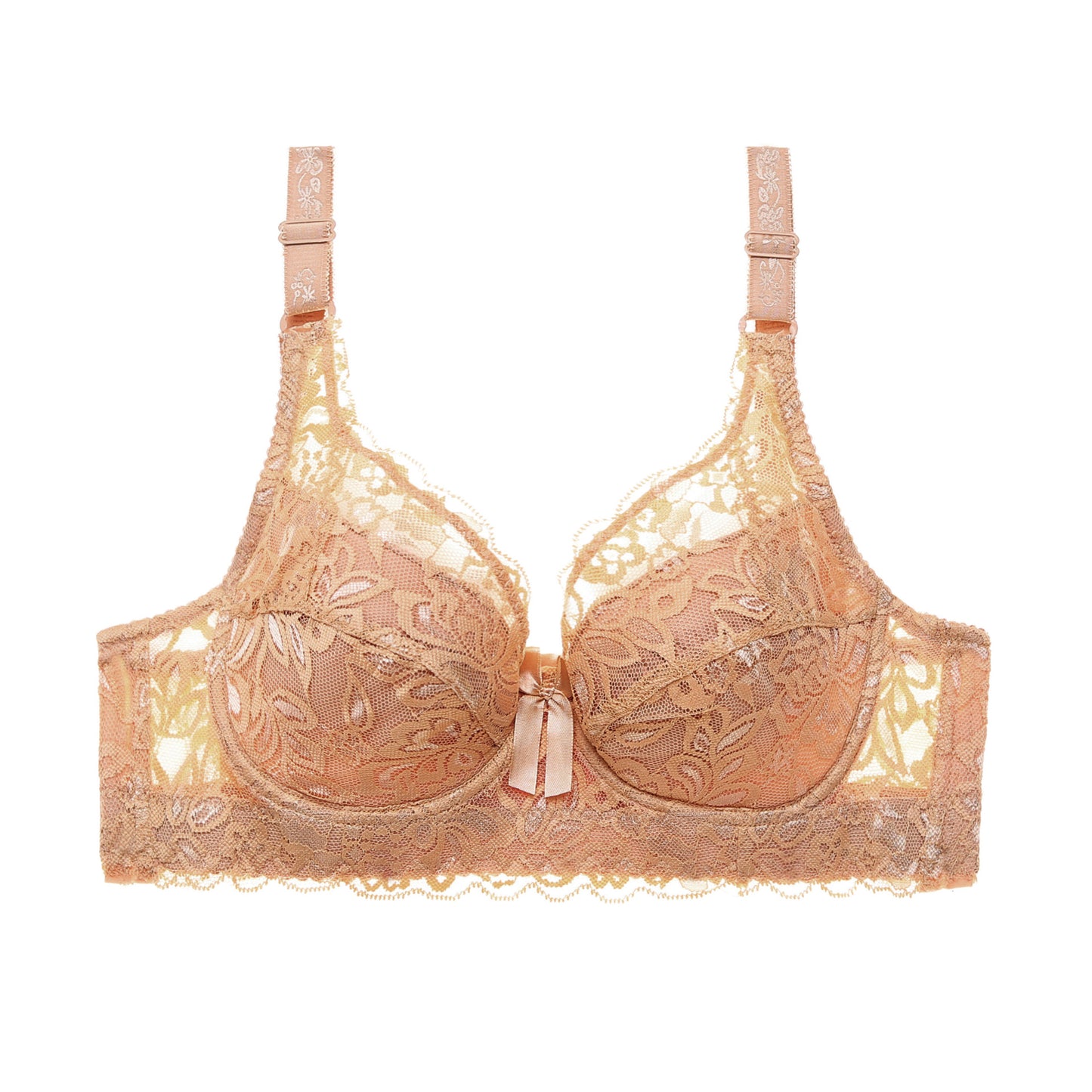 Lace Sexy Plus Size Thin Bra - Zalixer
