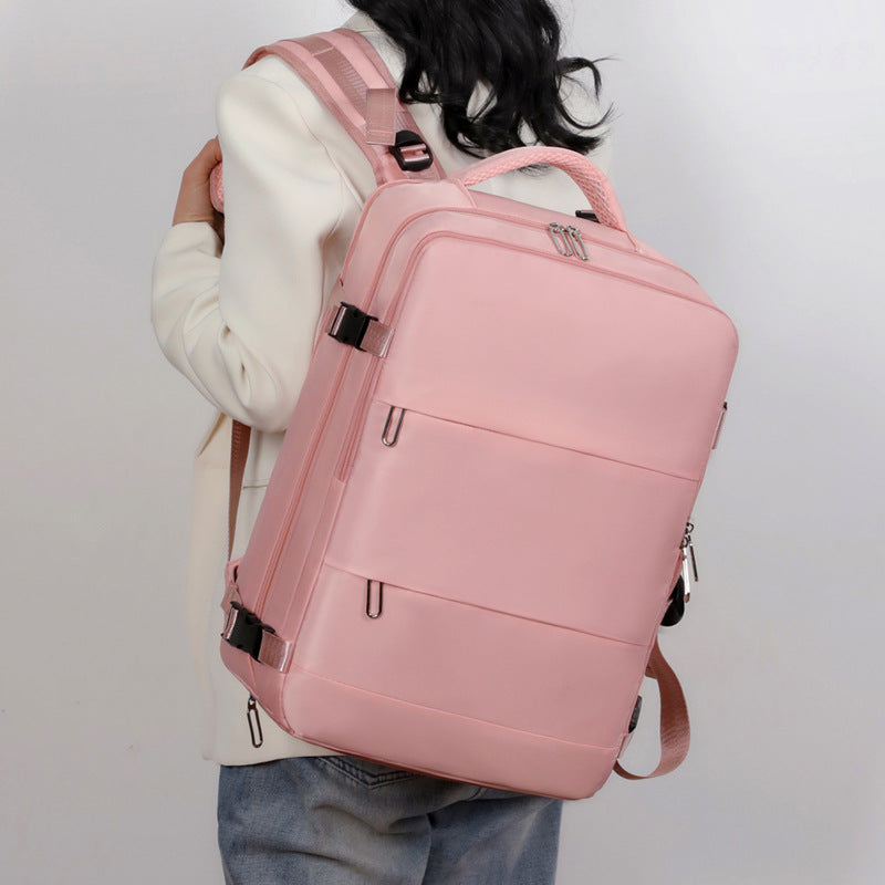 New Travel Backpack Female Large-capacity Dry And Wet Luggage Travel Bags Computer Backpack College Students Bag - Zalixer