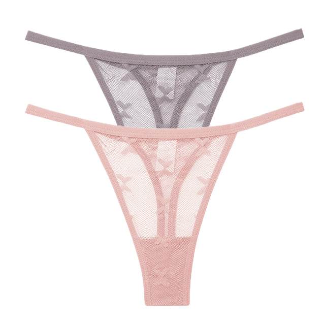 Mesh G-String Women's Panties Transparent Underwear - Zalixer