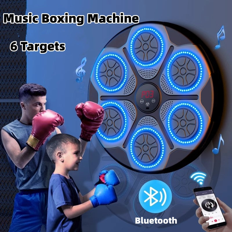 Music Boxing Machine Household With RGB Light Bluetooth-compatible Adults Mode Speed Adjustable For Indoor Kickboxing Karate Fitness Home - Zalixer