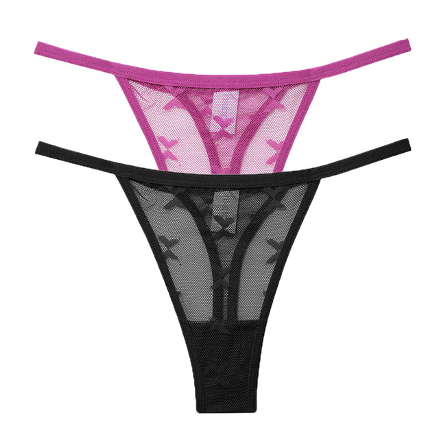 Mesh G-String Women's Panties Transparent Underwear - Zalixer