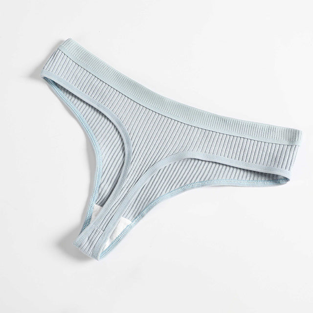 New Female Cotton Panties Low Thong - Zalixer