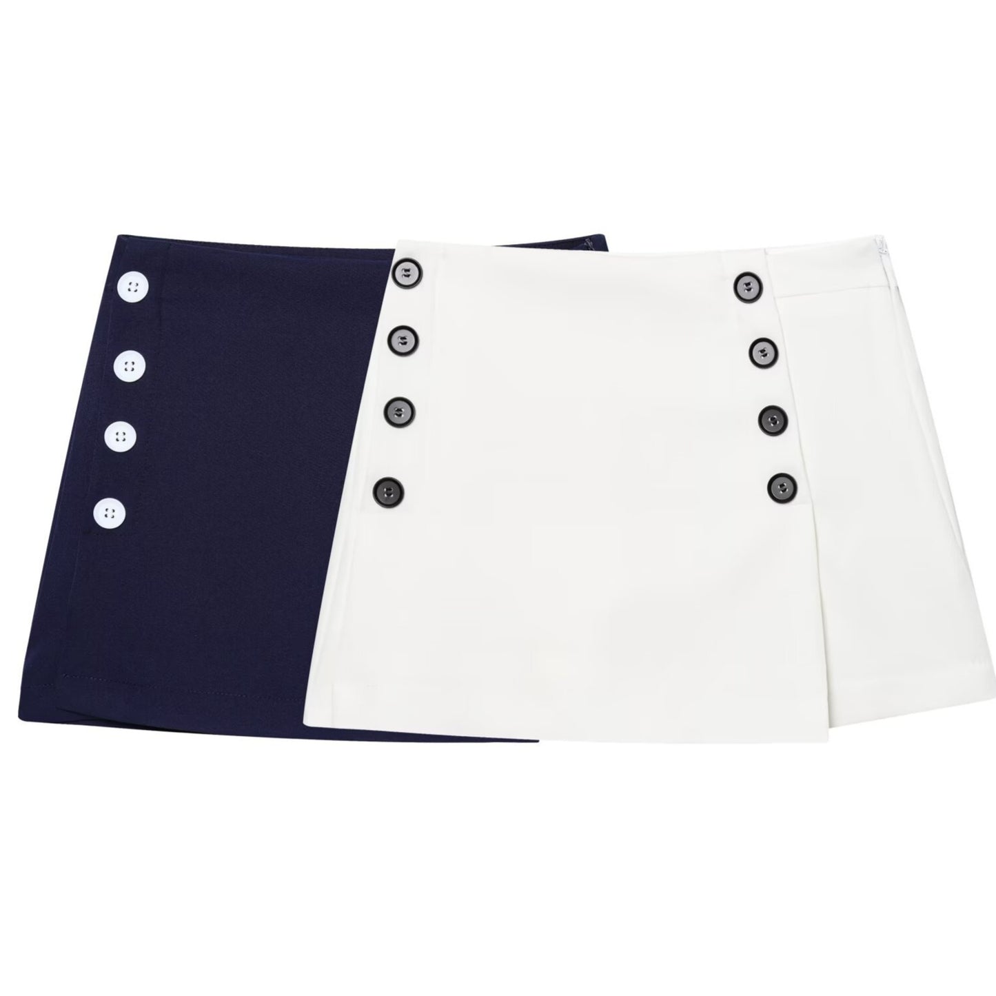 Womens Stylish Casual Versatile High-waisted Skirt Pants - Zalixer