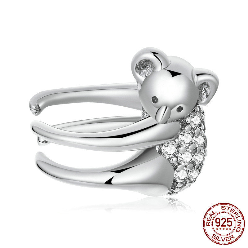 Women's Cute Koala Ear Clip Without Piercing