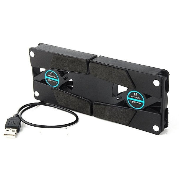 Rotatable USB Cooling Fan Pad 2 Fans Cooler Notebook Cooler Computer USB Fan Stand For 8-14pc Laptop PC Computer Peripherals - Zalixer