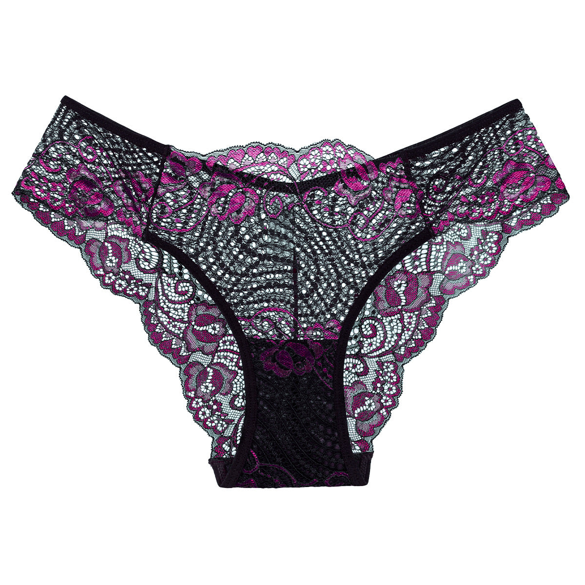 Lace Multicolor Women's Low-rise Thong Panties - Zalixer