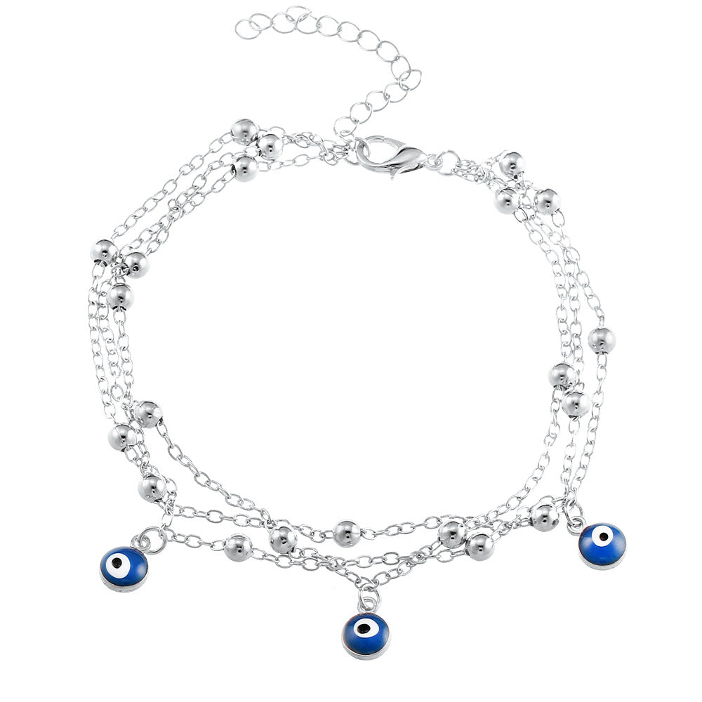 Foot jewelry bead chain beach anklet - Zalixer