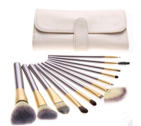 Persian Make-up Brush Suit Rice White Make Up Brush, Champagne Color Brush Handle Make-up Brush Without - Zalixer
