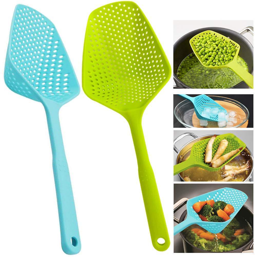 Nylon Strainer Large Scoop Colander Kitchen Appliances Spoon Shovel Soup Spoon Filter Cooking Tools Home Kitchen Accessories - Zalixer