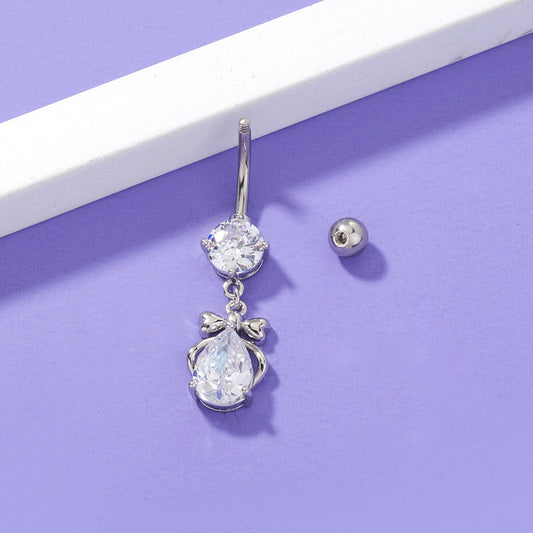 Zircon Belly Button Ring Belly Button Nail Body Puncture