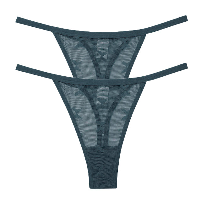 Mesh G-String Women's Panties Transparent Underwear - Zalixer