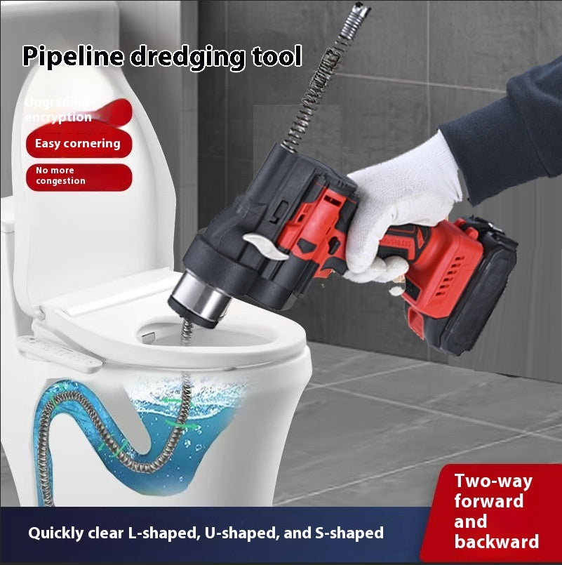 Electric Pipe Drainage Facility Toilet Floor Drain Blocking Dredging Tool - Zalixer