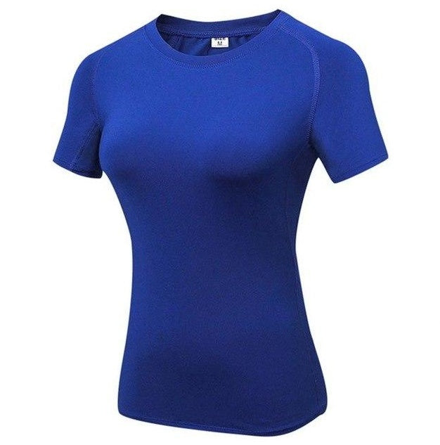 Womens Quick Dry Compression Training Yoga T-Shirts - Zalixer