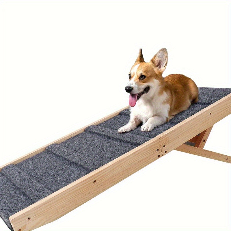Wooden Bearing Strength Pet Ladder Older Dog