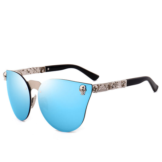 Skull sunglasses metal sunglasses - Zalixer