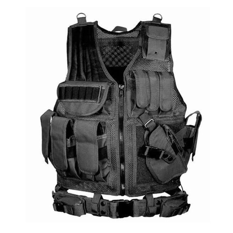 Tactical Vest Military Combat Army Armor Vests Molle Airsoft Plate Carrier Swat Vest Outdoor Hunting Fishing CS Training Vest - Zalixer