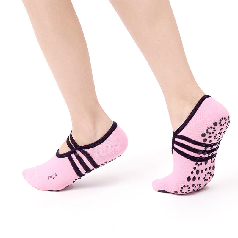 Non-slip yoga socks ballet style fitness boat socks sports socks dance socks aerobics socks cotton socks - Zalixer