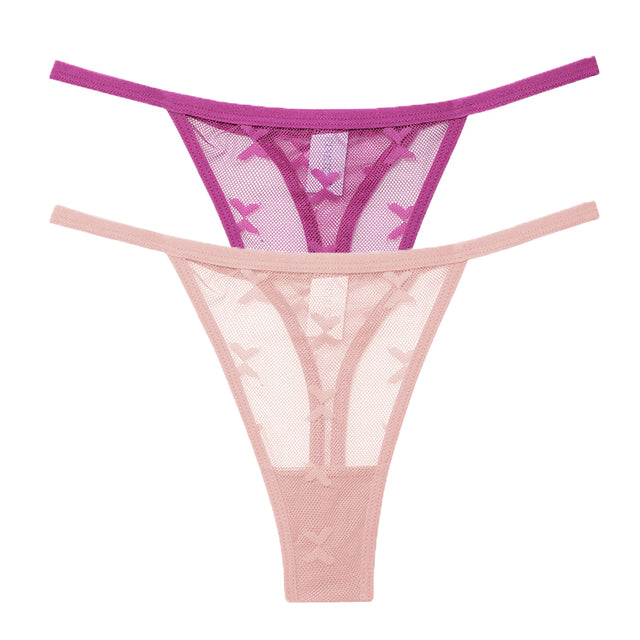 Mesh G-String Women's Panties Transparent Underwear - Zalixer