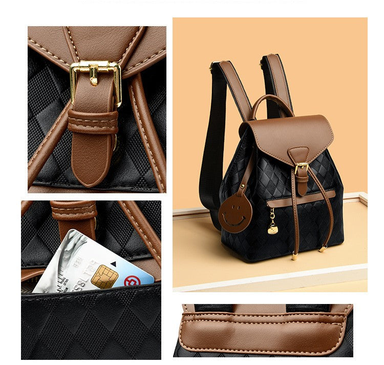 Female Backpack Casual Multifunction Women Leather Backpack Shoulder School Travel Back Pack - Zalixer