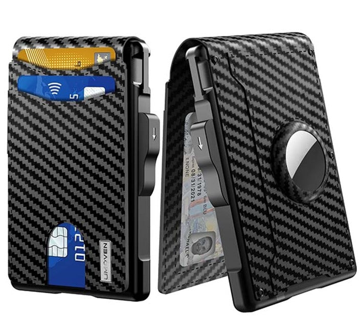 Dual-Fold Carbon Fiber Flip Wallet - Zalixer