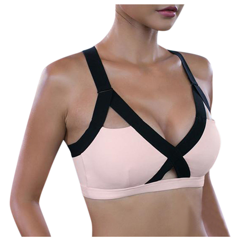 Shockproof sports bra running without rims - Zalixer