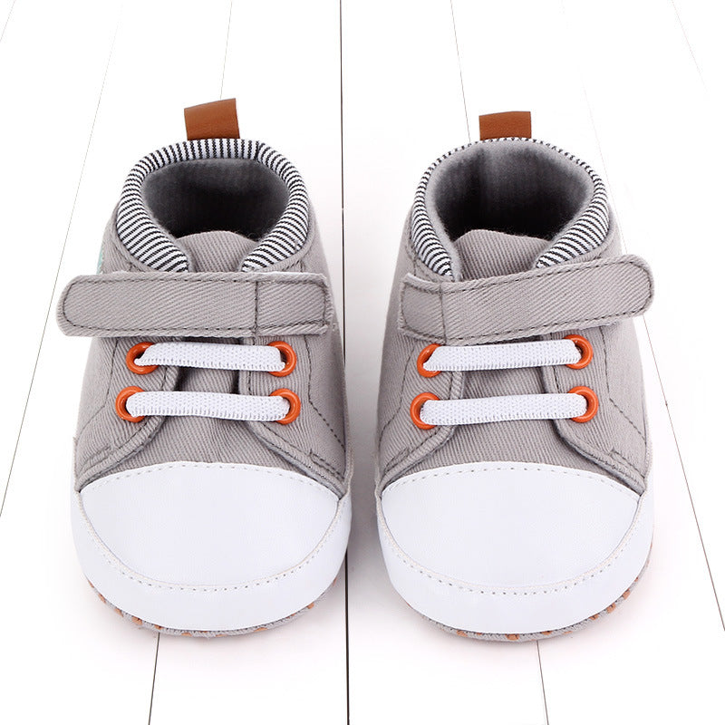 babyshoes canvas baby shoes casual baby shoes Velcro soft bottom toddler shoes 2493 - Zalixer