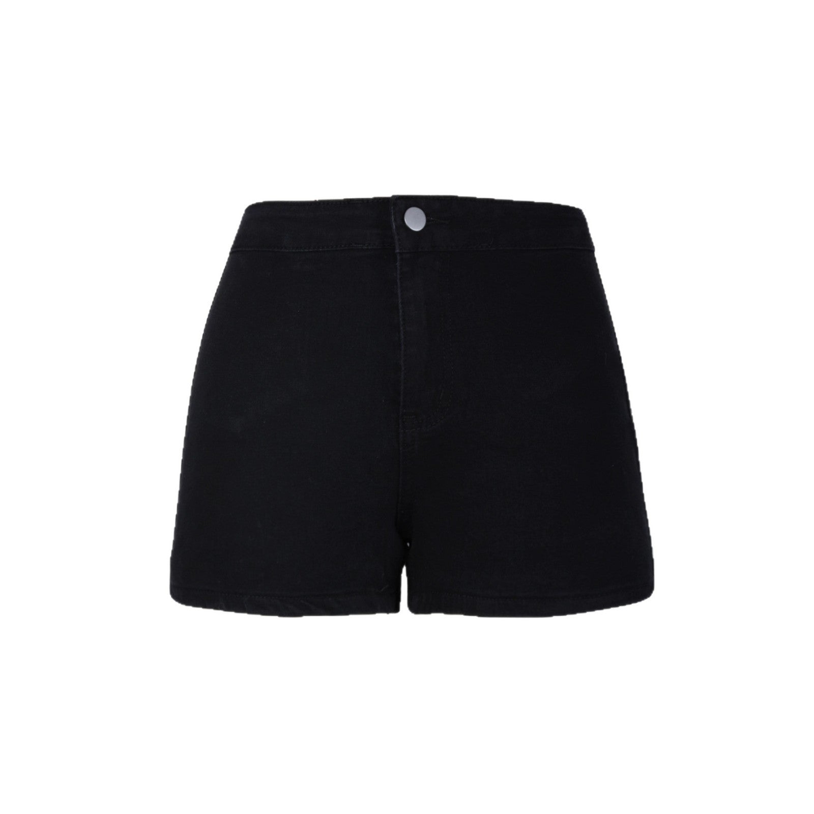 Womens Stylish Form-fitting High-waisted American-style Denim Shorts - Zalixer