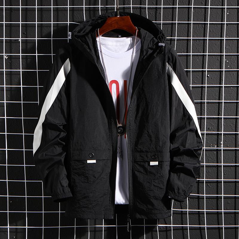 New Men's Skin Clothing Sports Hooded Jacket