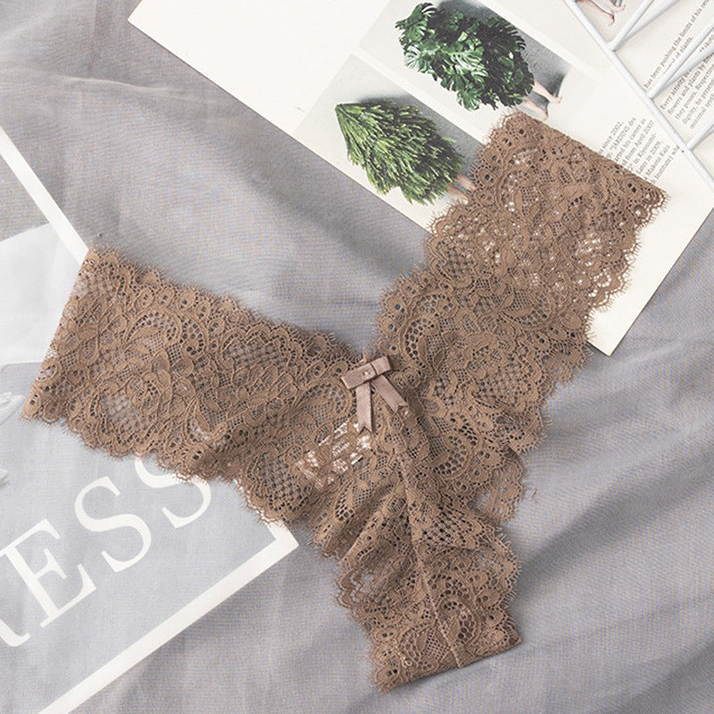 Women's French Lace Low Waist Panties - Zalixer