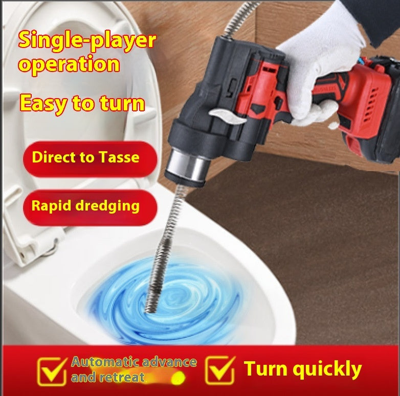 Electric Pipe Drainage Facility Toilet Floor Drain Blocking Dredging Tool - Zalixer