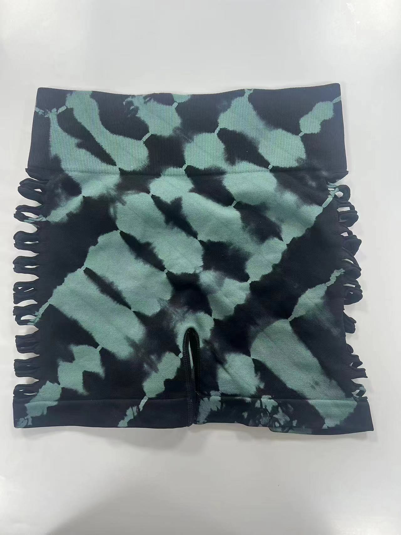 Tie-dye Yoga Bum Lift Shorts - Zalixer