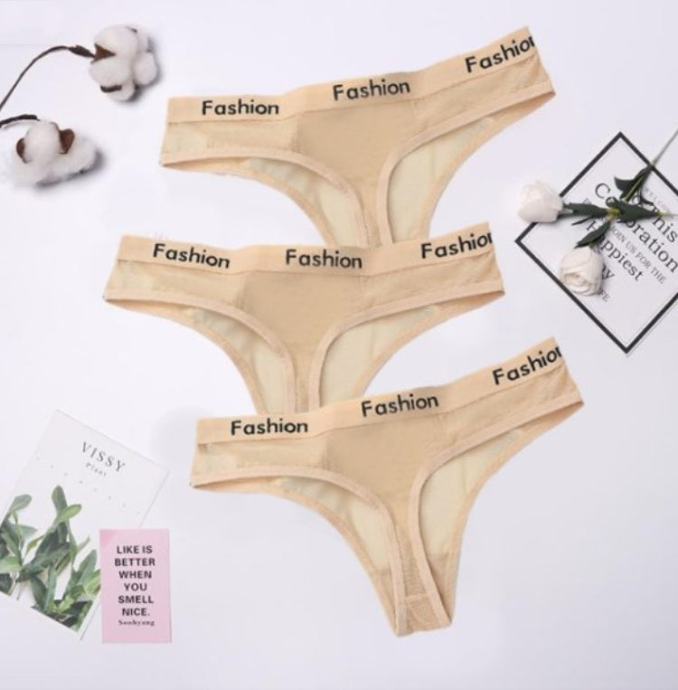 Thong Feminine Mesh Transparent Low Waist Sports Seamless Panties - Zalixer